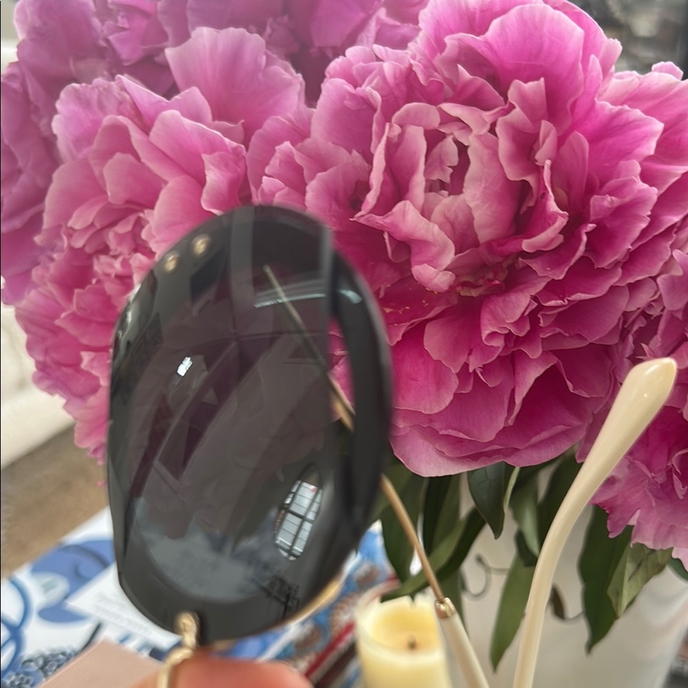Miu Miu Black Sunglasses with Pink Case - Picture 9 of 14